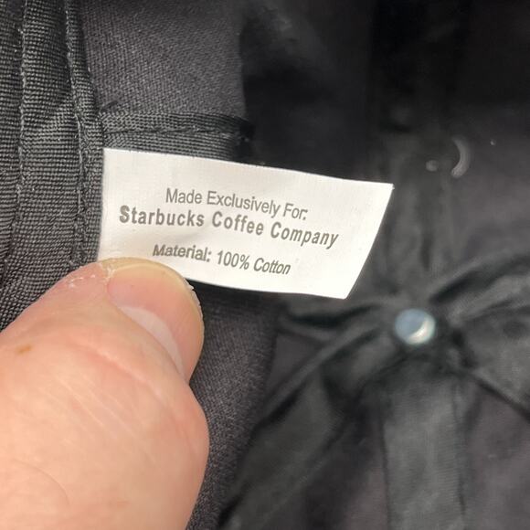 Starbucks‎ Hat Adult Employee Uniform Black Barista Coffee Shop - Picture 7 of 9